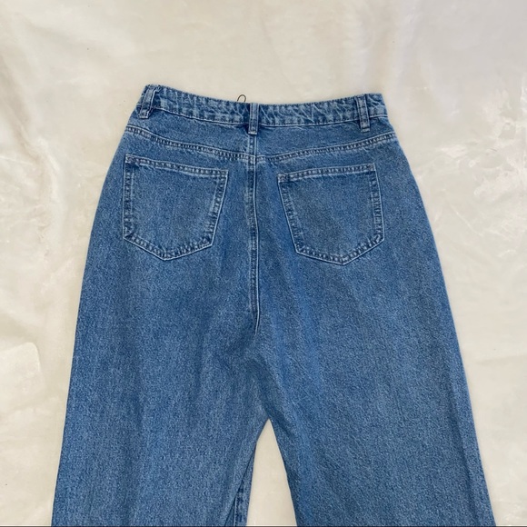 HIGH WAISTED CUFFED DENIM MOM JEANS - Picture 6 of 8